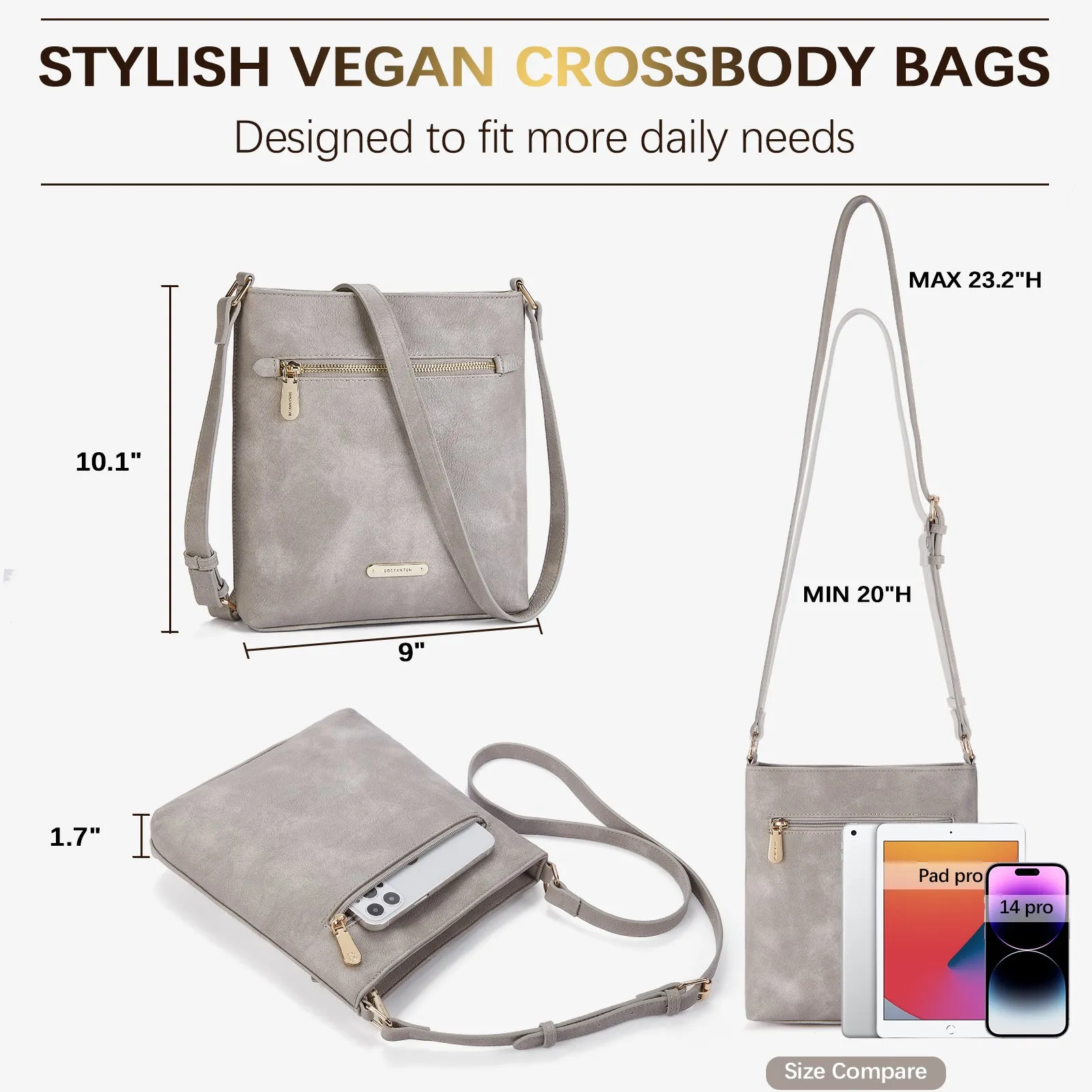 Lotty Keep Your Essentials Secure with a Crossbody Bag with Zipper