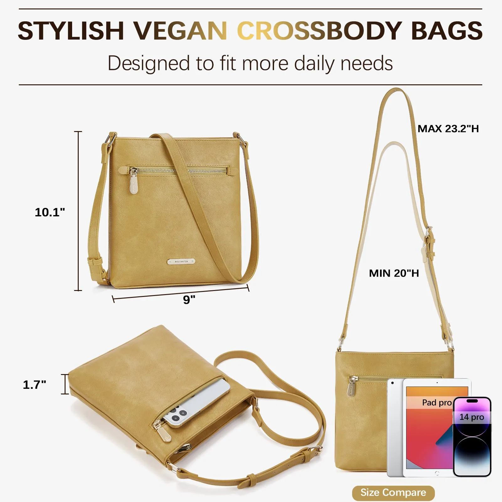 Lotty Keep Your Essentials Secure with a Crossbody Bag with Zipper