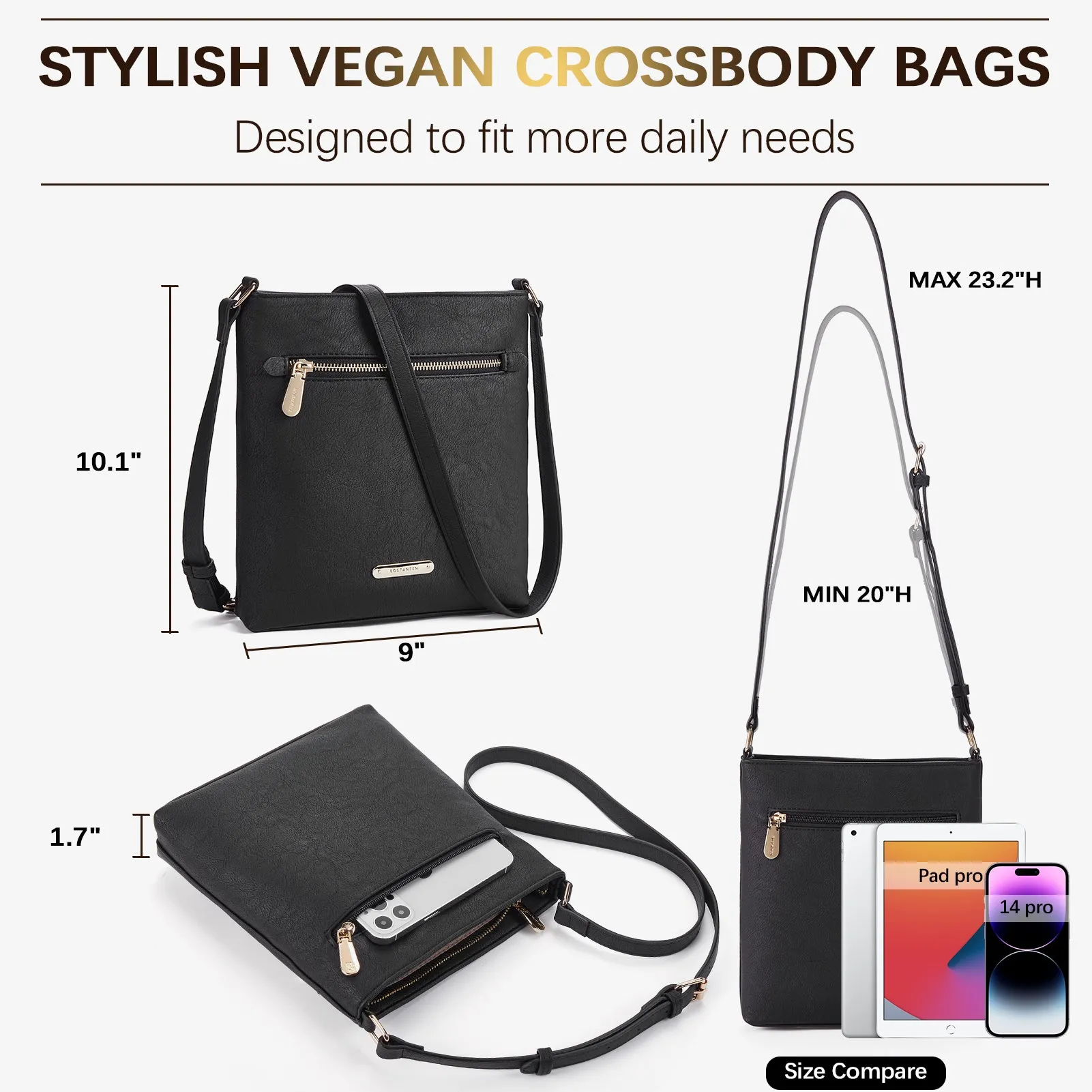 Lotty Keep Your Essentials Secure with a Crossbody Bag with Zipper