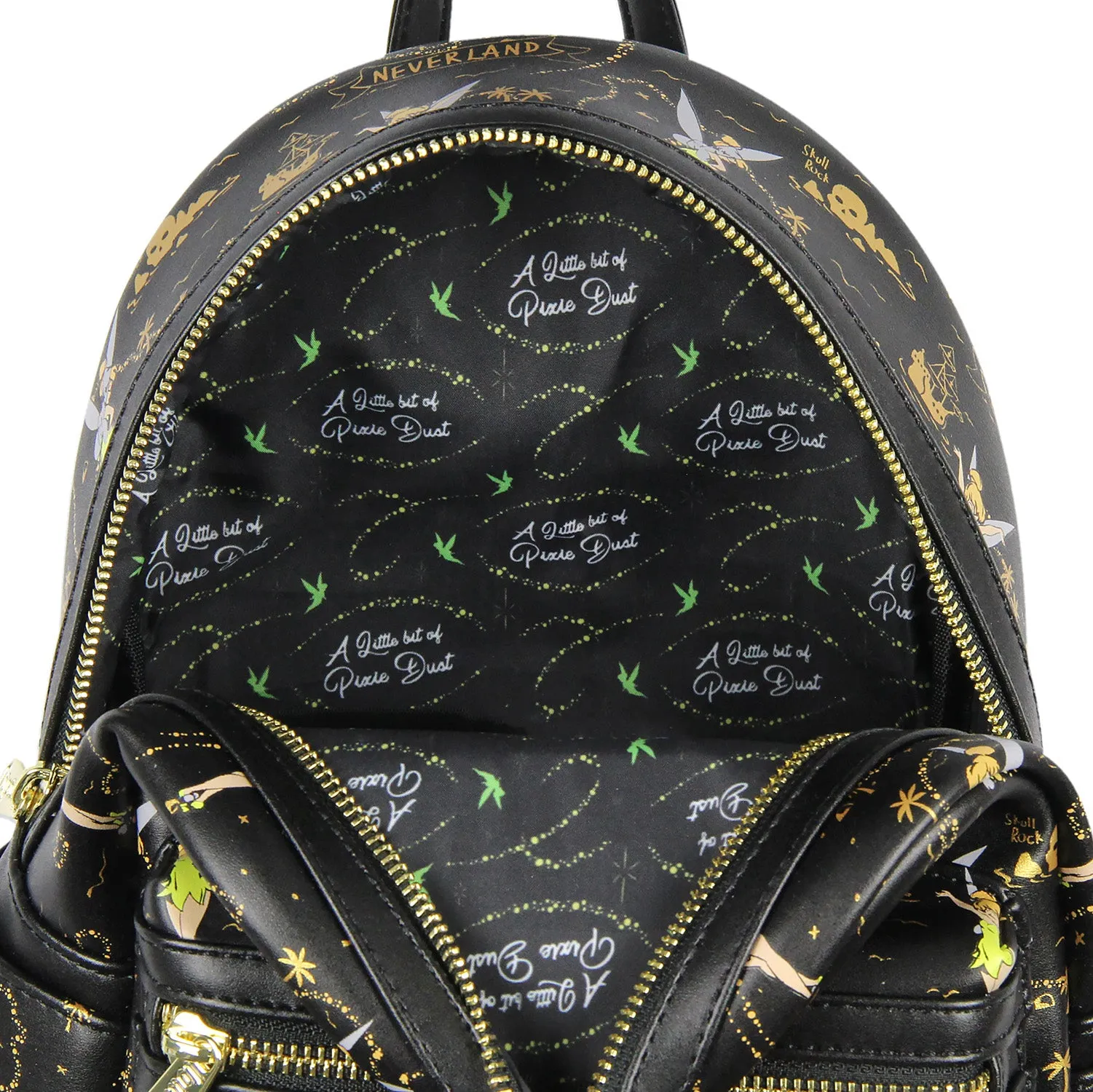 Loungefly Disney Tinkerbell Neverland Treasure Map All-Over Print Mini Backpack