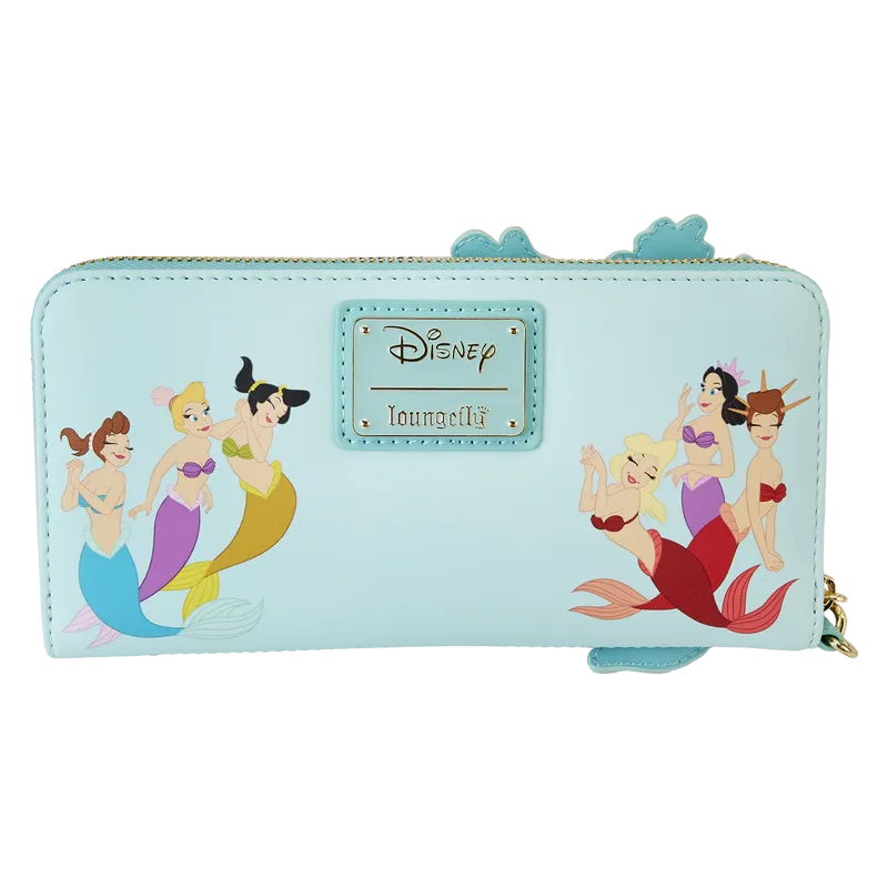 Loungefly The Little Mermaid Ariel Princess Lenticular Zip Around Wallet