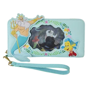 Loungefly The Little Mermaid Ariel Princess Lenticular Zip Around Wallet