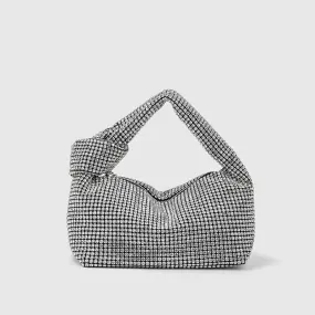 Lulu Knot Sparkle Bag Silver