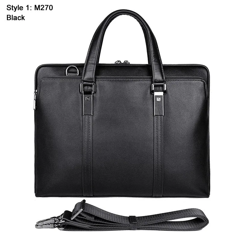 Luxury Genuine Leather Briefcase for Men