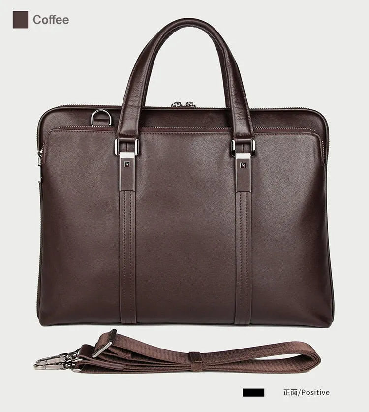 Luxury Genuine Leather Briefcase for Men