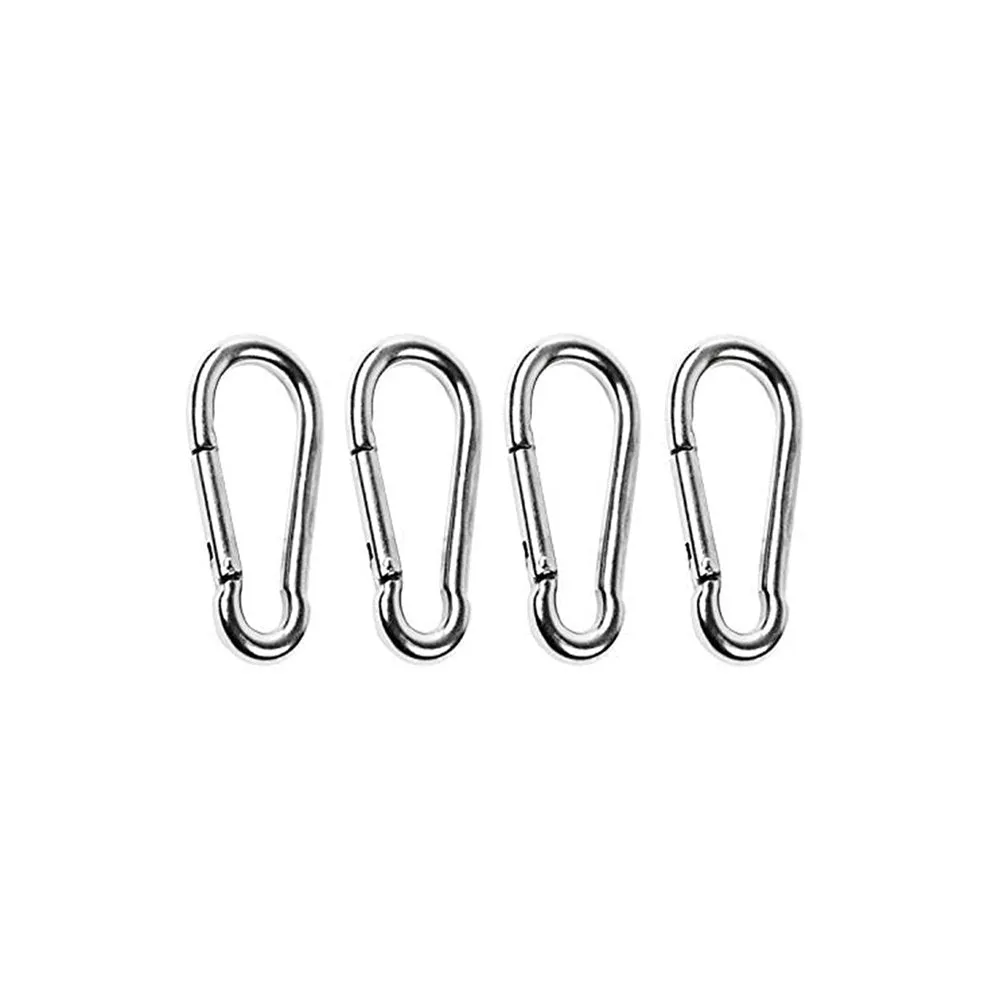 Marine City 316 Stainless-Steel 3-1/2” Carabiners/Clip Snap Hook for Climbing, Fishing, Hiking (4pcs)