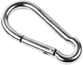 Marine City 316 Stainless-Steel 3-1/2” Carabiners/Clip Snap Hook for Climbing, Fishing, Hiking (4pcs)