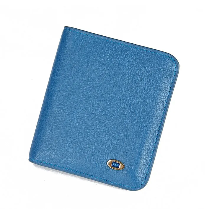 Men and Women's wallet real leather short money baotou intelligent bluetooth anti-theft anti-theft fashion wallet.