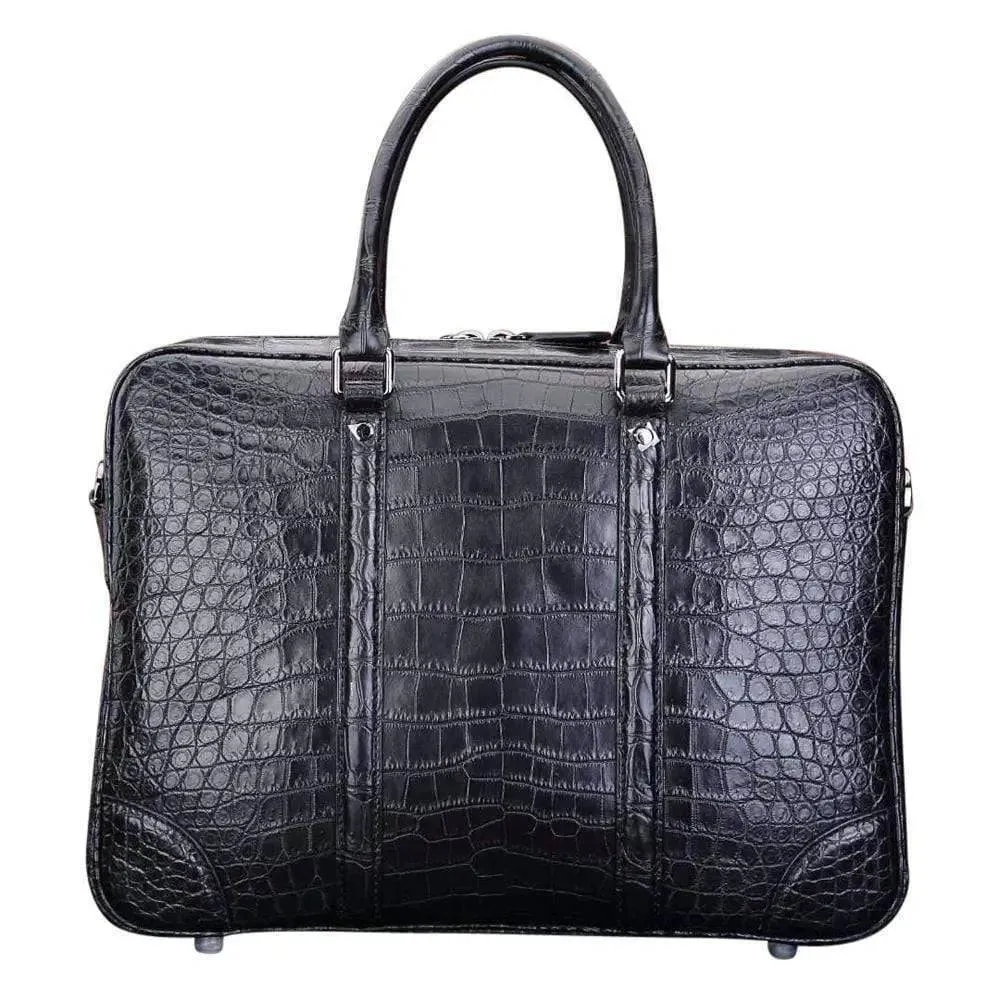 Men’s Fashion Crocodile Leather Bag Business Briefcase for Men