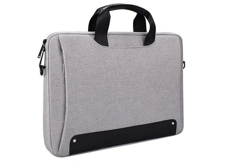 Men's Simple Briefcase Designed Ultra Light Laptop Bag- Ash