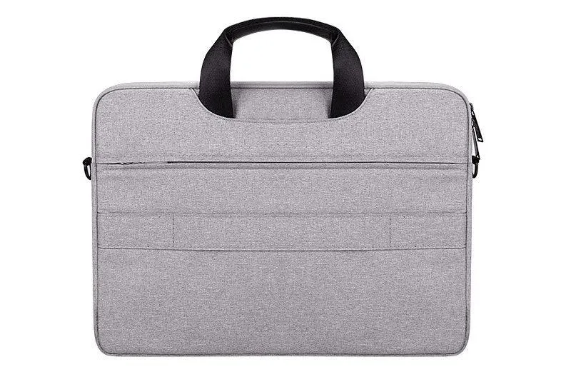 Men's Simple Briefcase Designed Ultra Light Laptop Bag- Ash