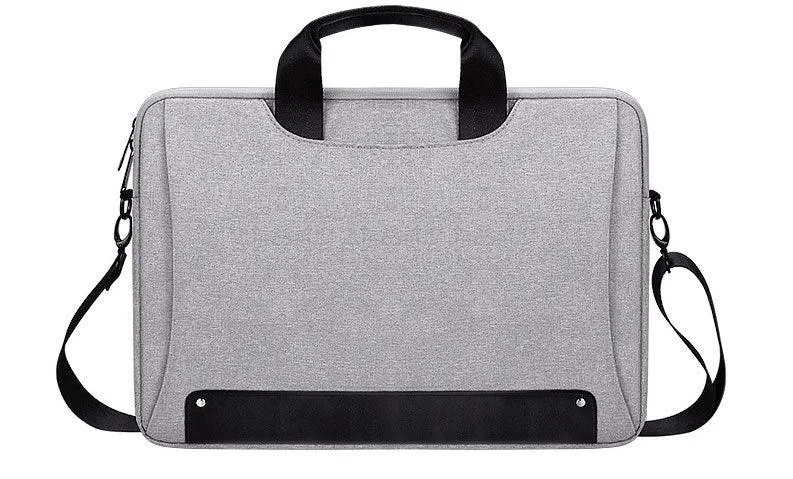 Men's Simple Briefcase Designed Ultra Light Laptop Bag- Ash