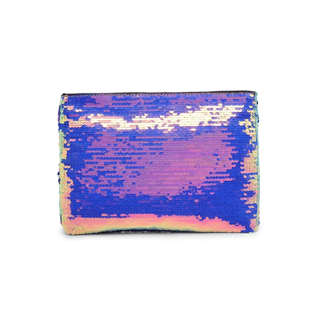 Message Reversible Sequin Evening Bag