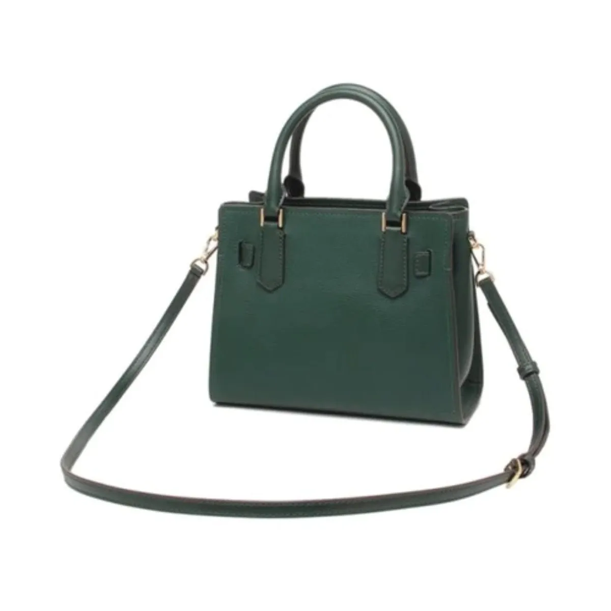 Michael Kors Hamilton Small Leather Satchel Shoulder Bag In RacIng Green - 35T1GHMS1L