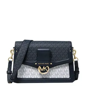 Michael Kors Medium Jessie Two-tone Shoulder Bag In Navy Multi - 30F9Gi6L2L