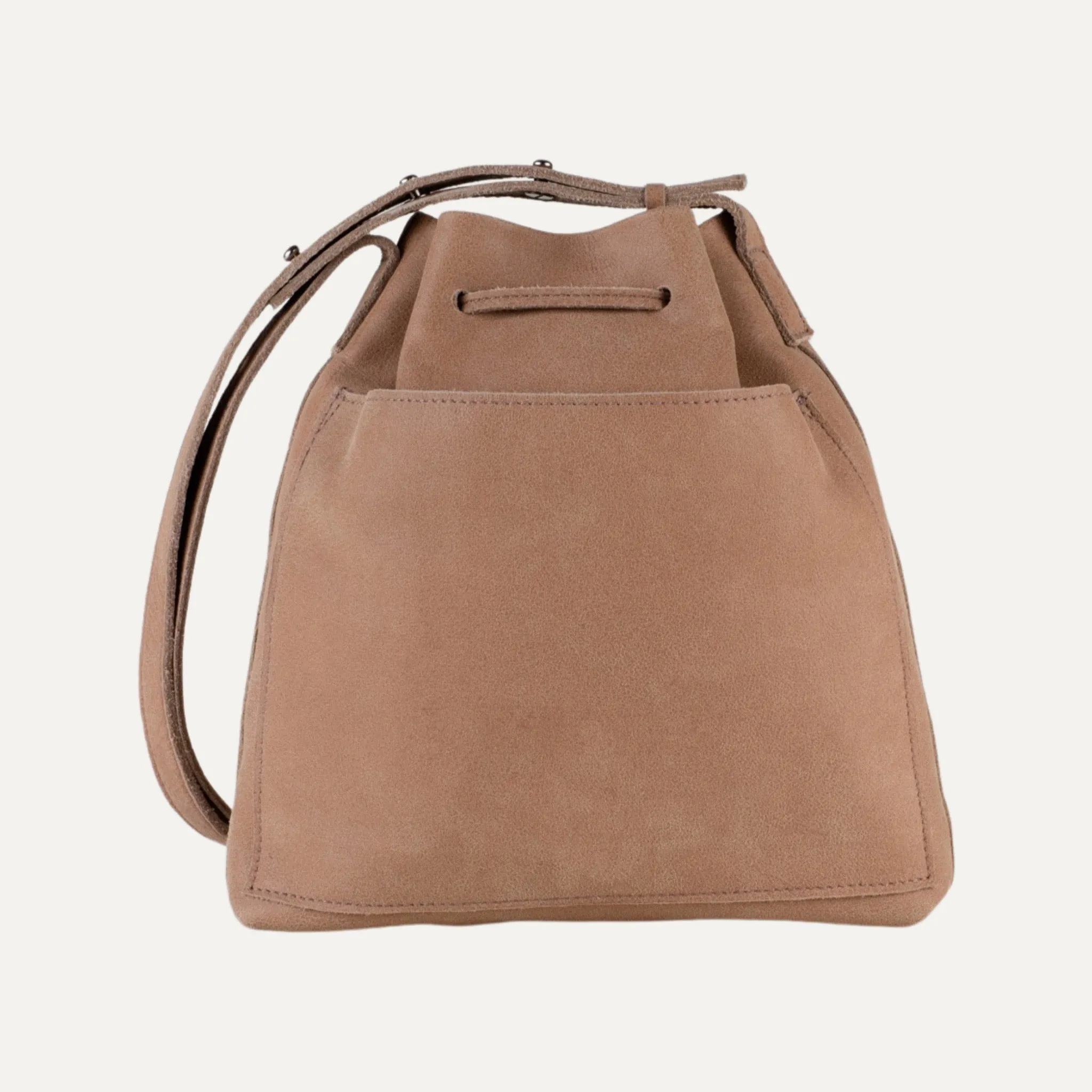 Mini Crossbody Tote | Tan Leather   Gold Hardware