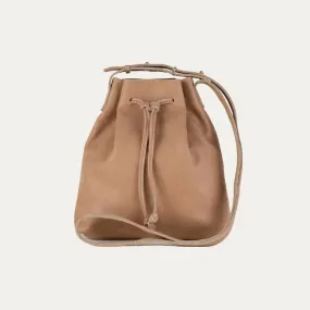 Mini Crossbody Tote | Tan Leather   Gold Hardware