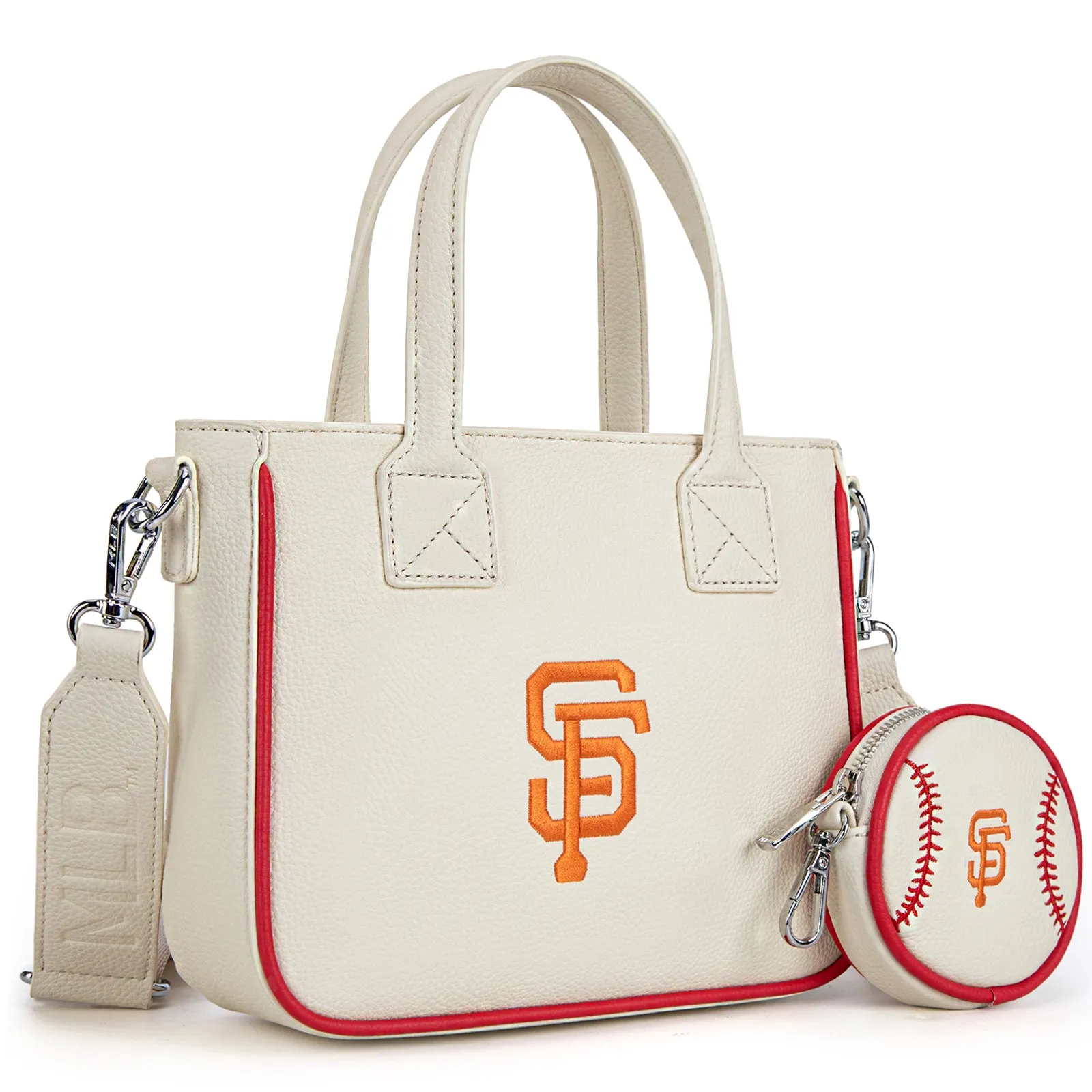 MLB-SF103  MLB San Francisco Giants Team  Tote/Crossbody with Baseball Coin Pouch