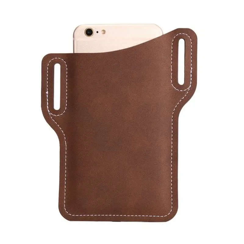 Mobile Phone Holster Leather Loop Case Belt Bag