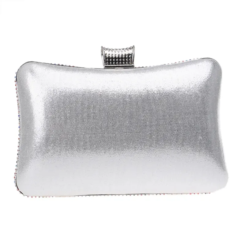 Multicolor Crystal Studded Evening Bag