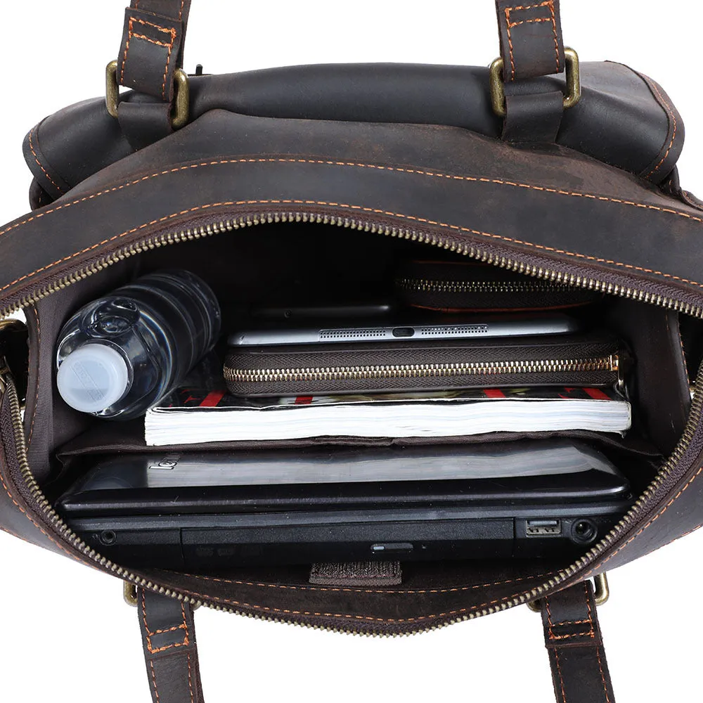 Multifunctional Leather Bag, Messenger Bag, Laptop Bag, Men's Briefcase, Leather Backpack, Handbag Purse