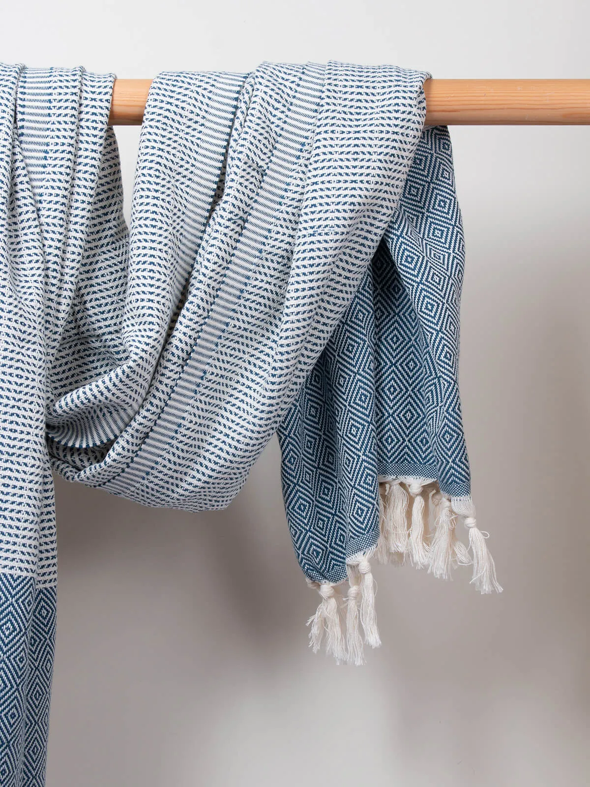 Nordic Dot Hammam Towel, Indigo