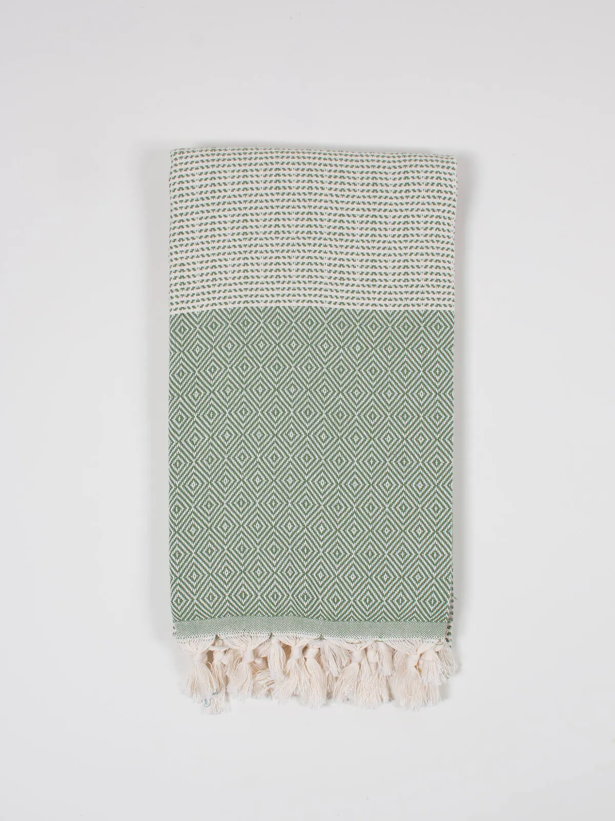 Nordic Dot Hammam Towel, Olive