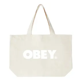 Obey Canvas Tote Bag - Natural / White