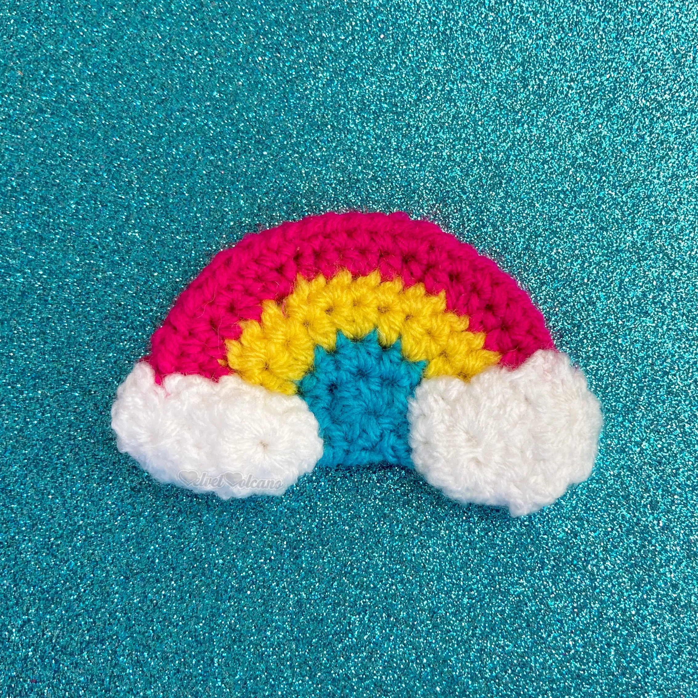 Pansexual Rainbow Cloud Hair Clip