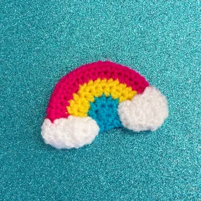 Pansexual Rainbow Cloud Hair Clip