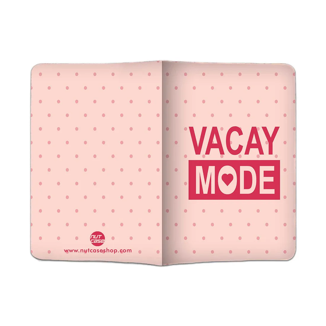 Passport Holder Travel Case with Luggage Tag Set - Vacay Mode Pink