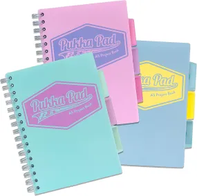 Pastel Project Books A5 - Assorted Pack of 3