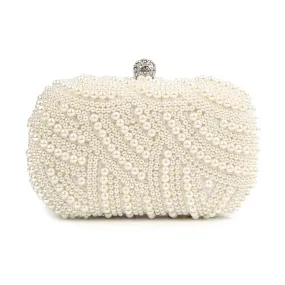 Pearl Fancy Clutch Evening Bags Purse - Wedding Gift - Bride- Special Day