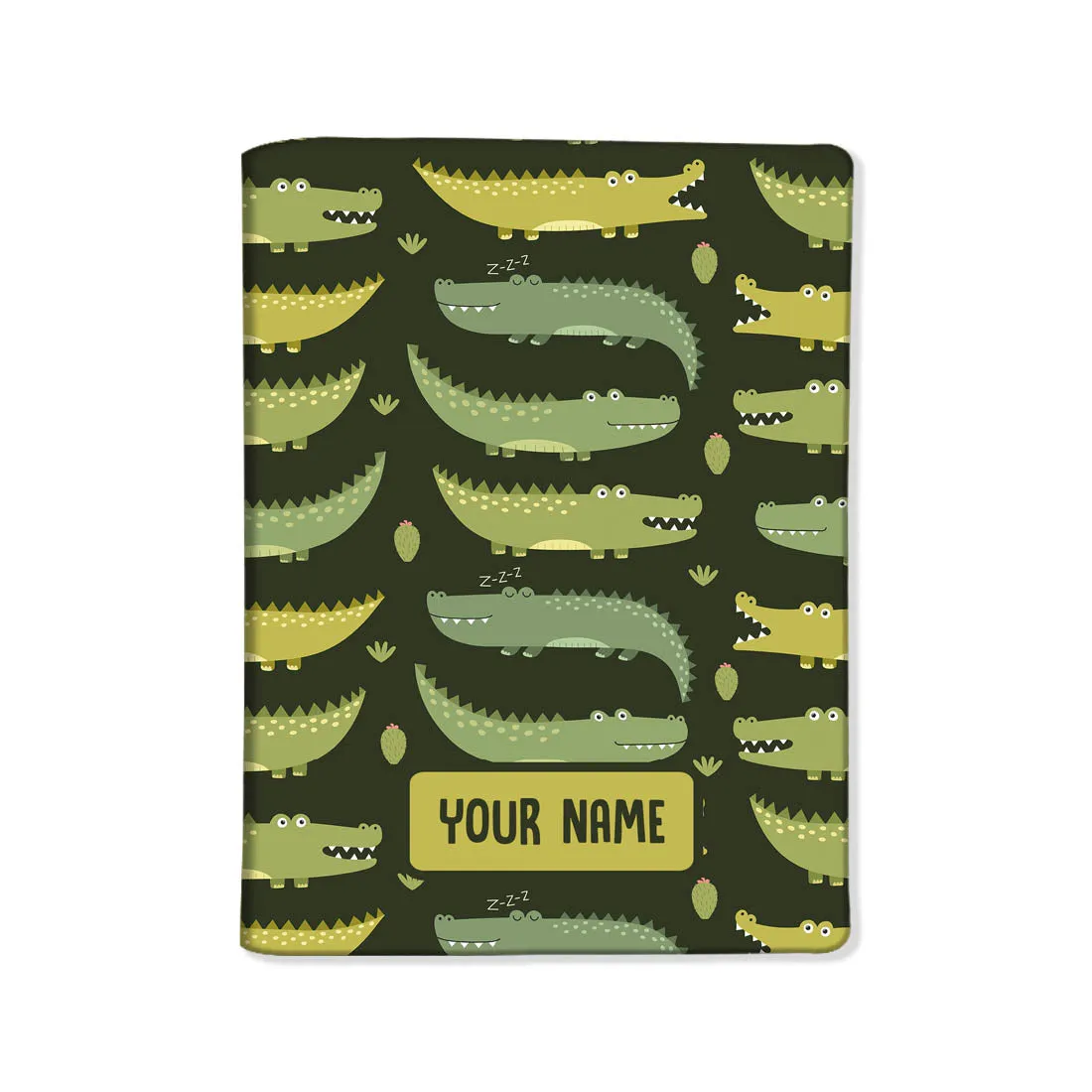 Personalised Passport Cover Suitcase Tag Set - Crocodile