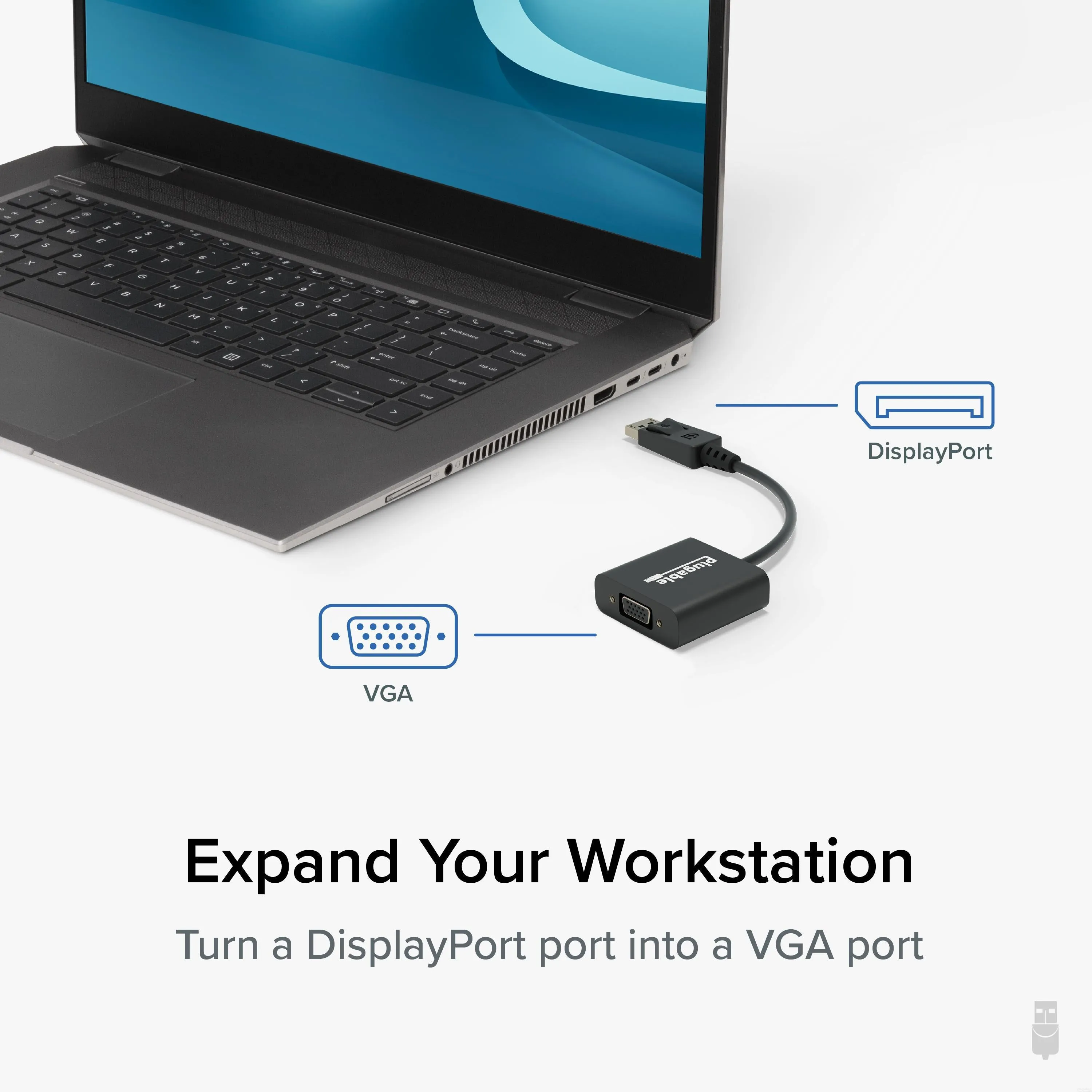 Plugable DisplayPort to VGA Adapter (Active)
