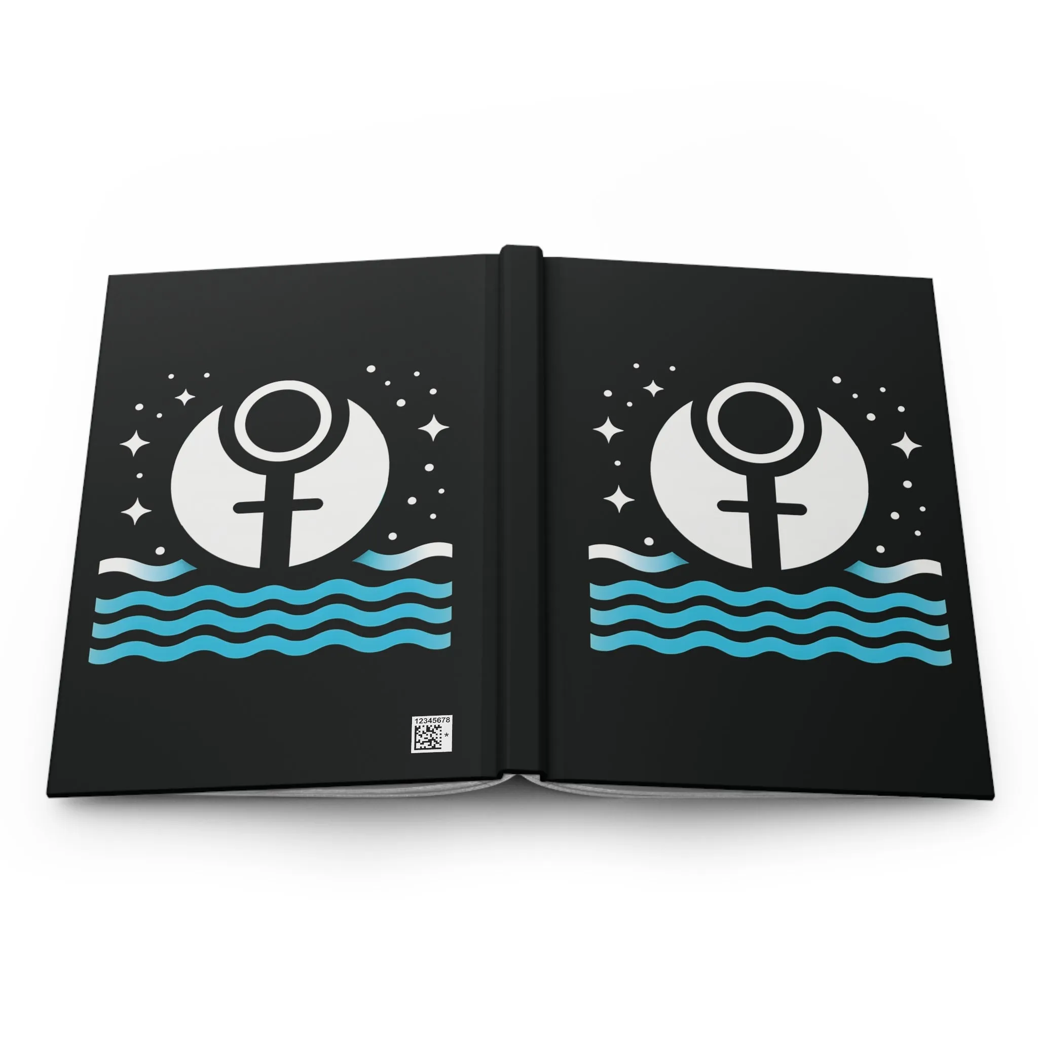 Pluto Into Aquarius Matte Hardcover Journal | Astrology Blank Book | Stars Space Planets Astronomy Lined Notebook Diary Dream Log