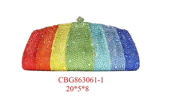 Rainbow Clutch Evening Purse