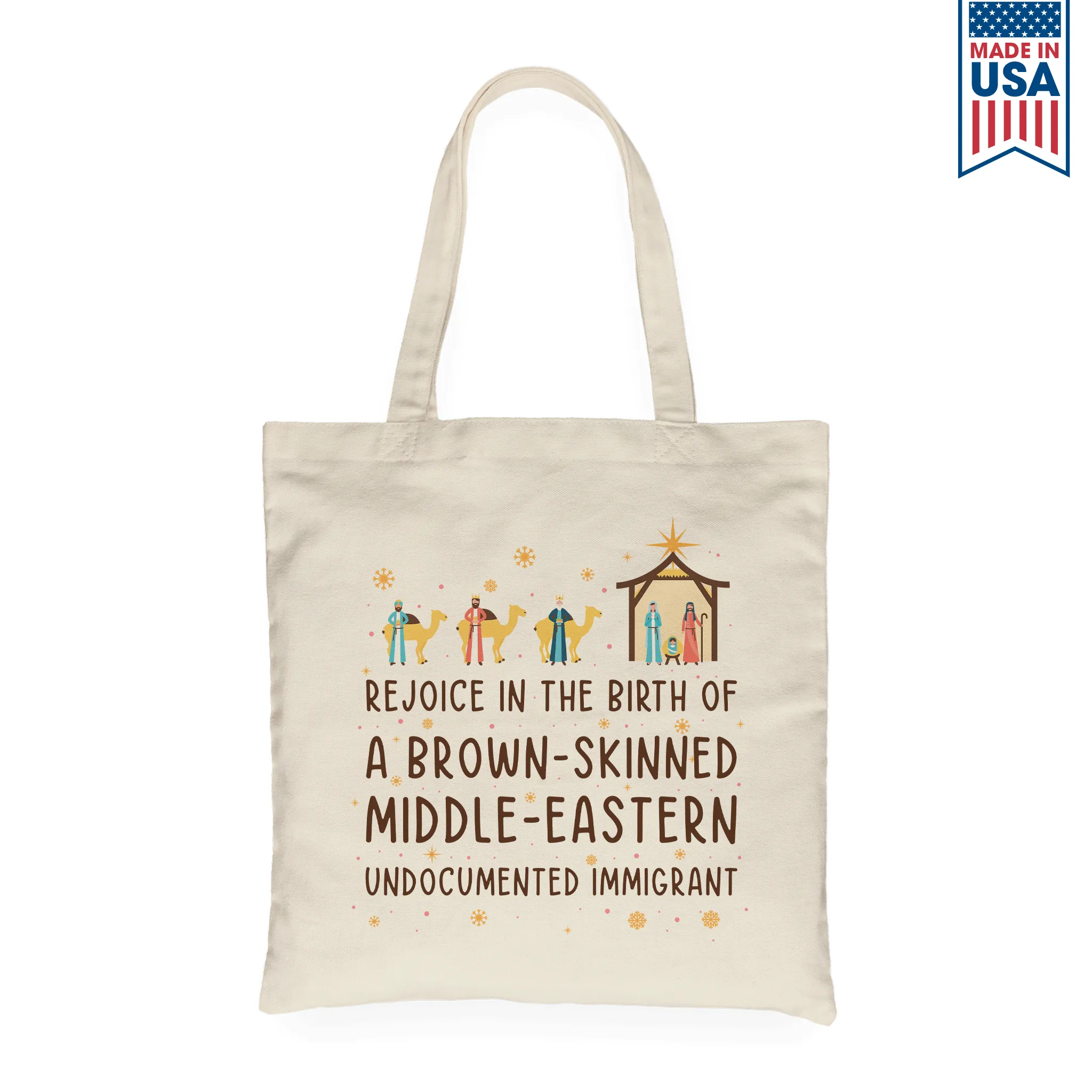 Rejoice In The Birth Of A Brown-Skinned Middle-Eastern Undocumented Immigrant Book Lovers Gift TBW305