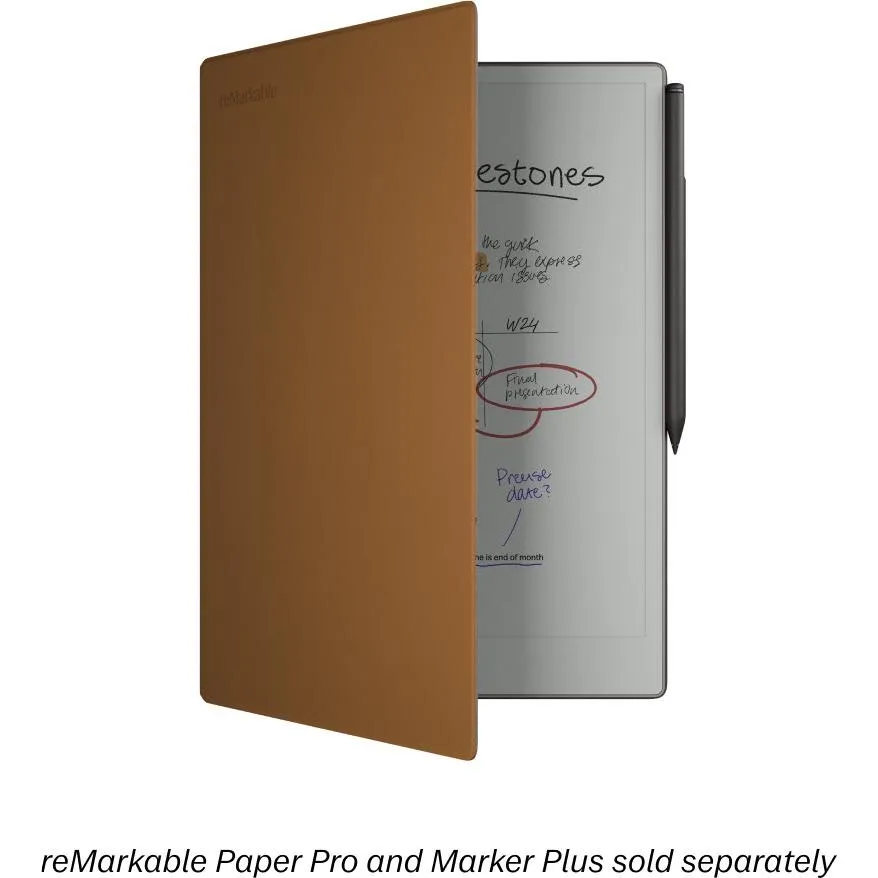 reMarkable BookFolio Pro Leather for Remarkable Paper Pro (Brown)