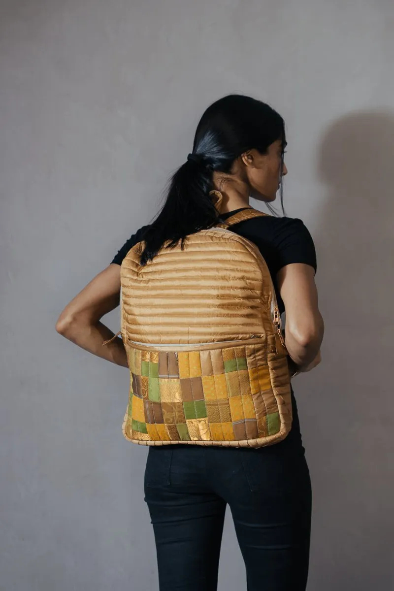 Reshma Grande Silk Patchwork Backpack