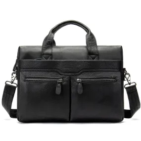 Retro Leather Business Briefcase for Men 9005