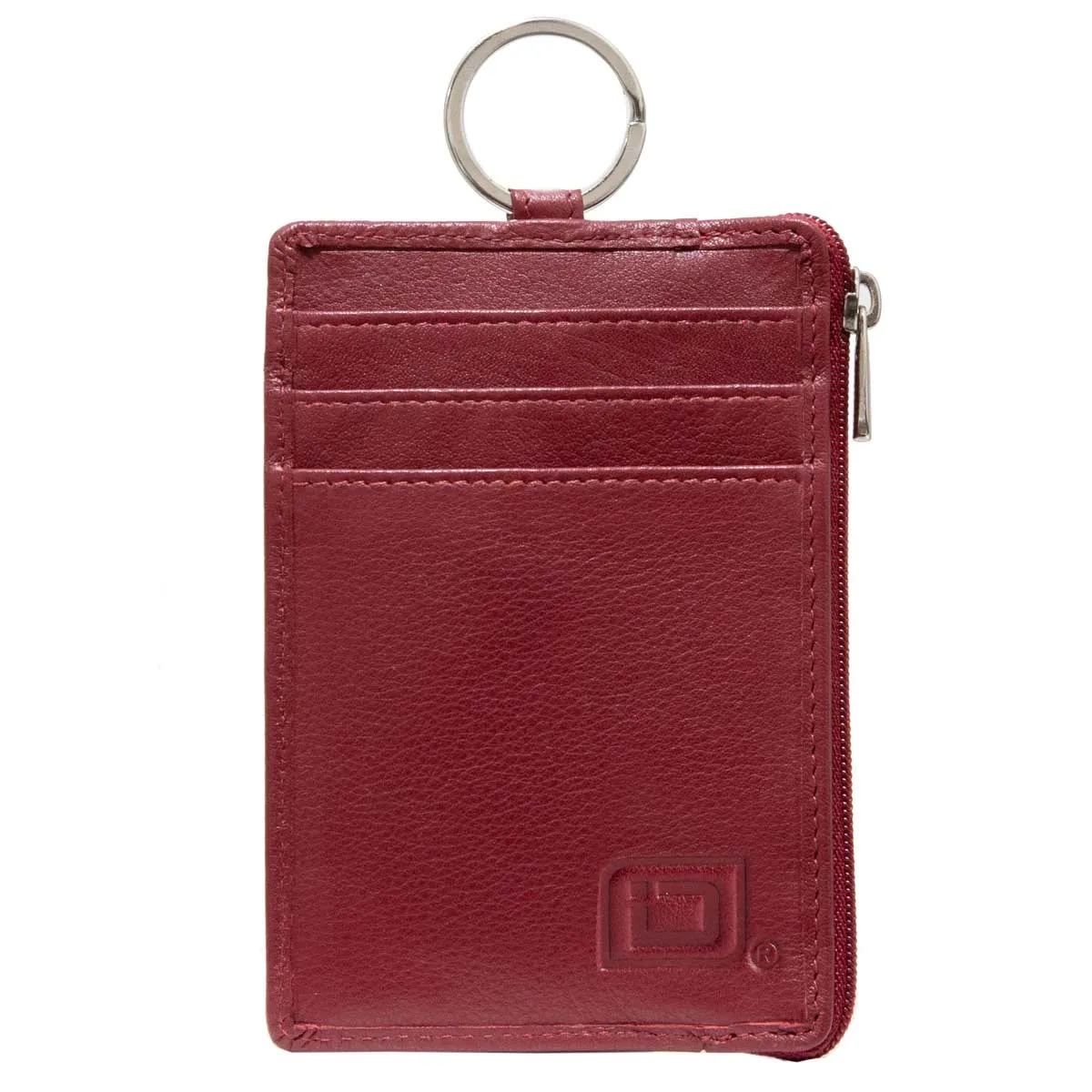 RFID Blocking Leather Secure Badge Holder Portrait