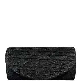 Ridged Evening Clutch Bag