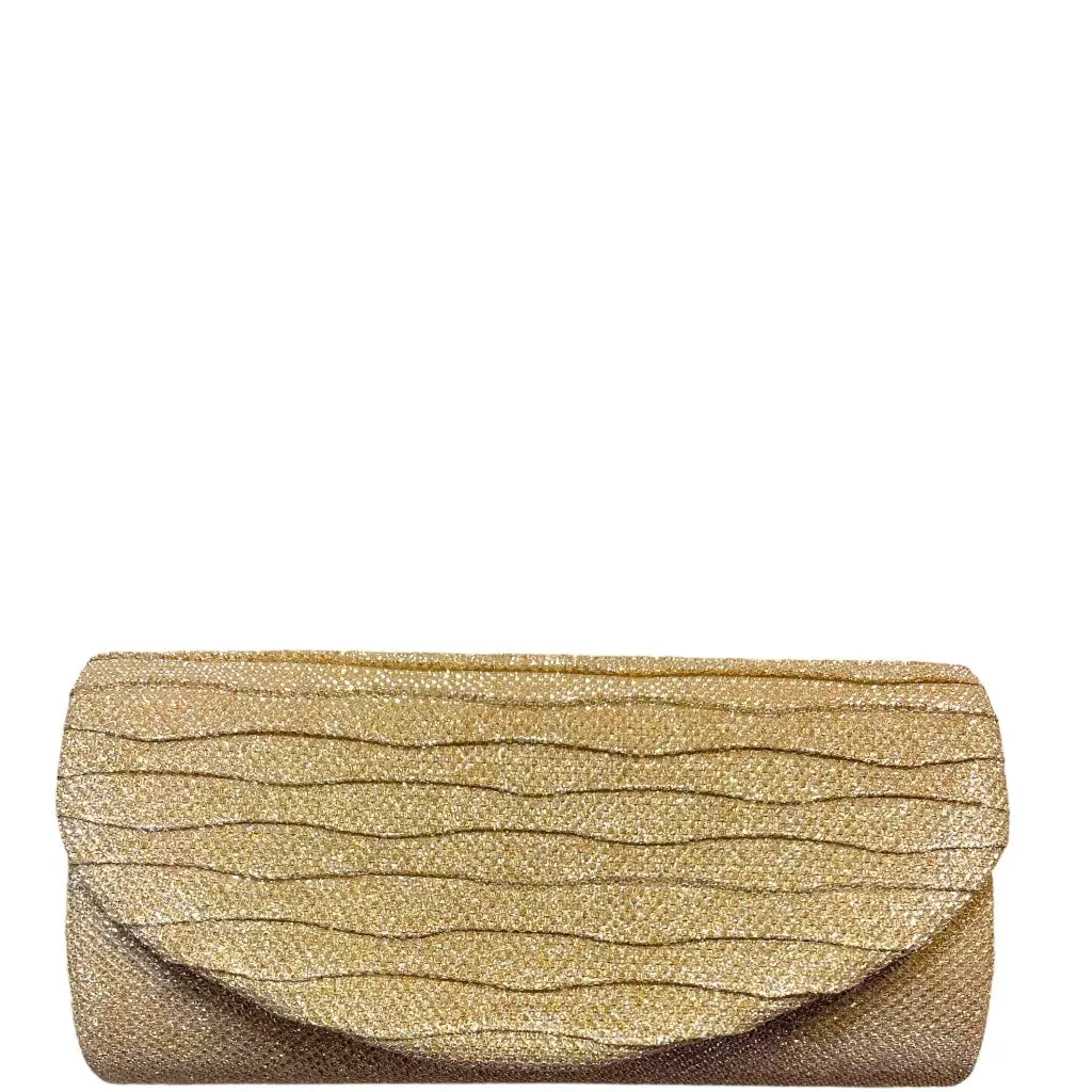 Ridged Evening Clutch Bag