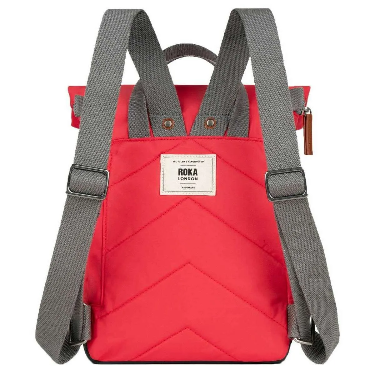 Roka Canfield B Small Recycled Nylon Backpack - Poppy Red