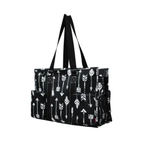 SALE ! Arrow Black NGIL Zippered Caddy Organizer Tote Bag