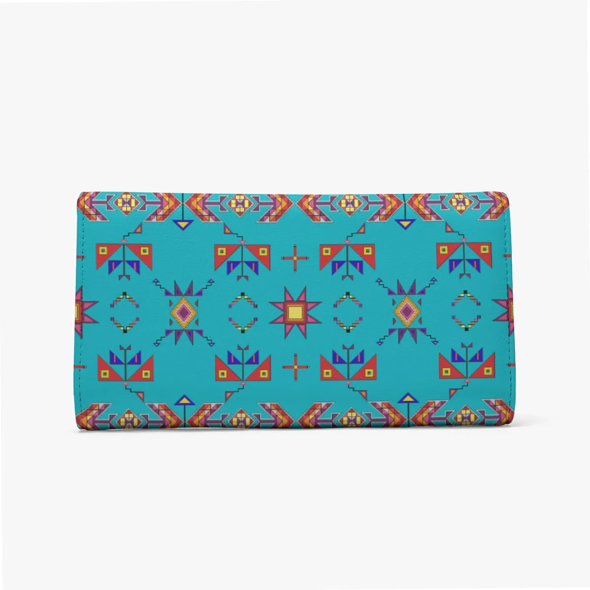 Scattered Generations Turquoise Foldable Wallet