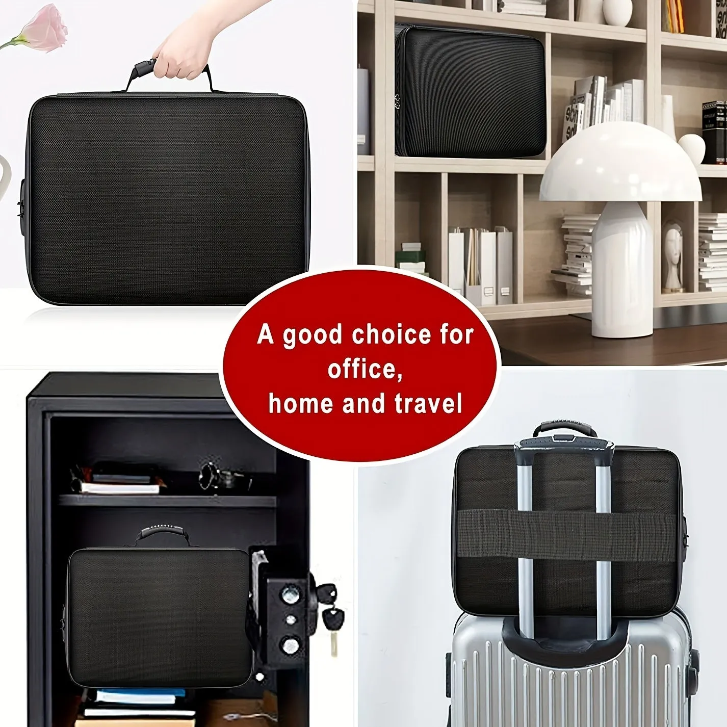 Secure and Portable Document Organizer Protect Files  Valuables