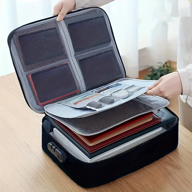 Secure and Portable Document Organizer Protect Files  Valuables