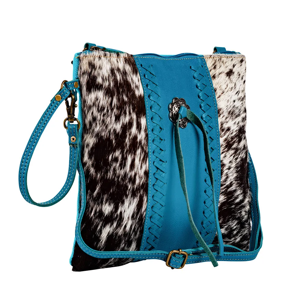 Sky Falcon Canvas And Hairon Bag